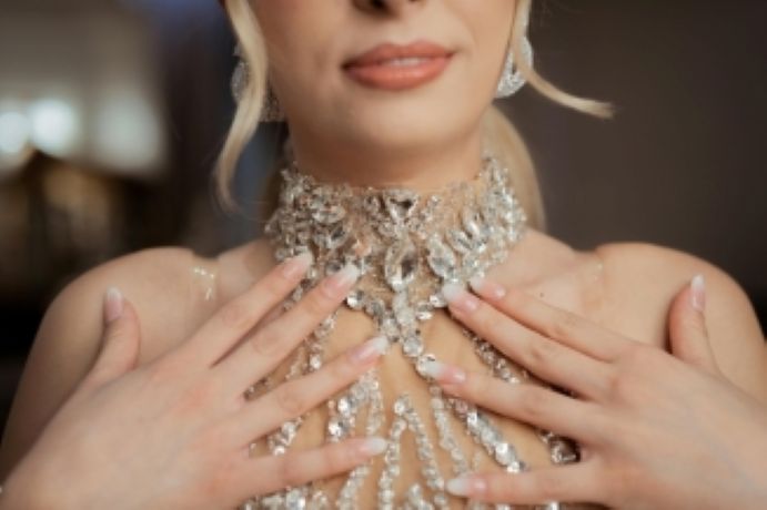 Woman Wearing Necklace